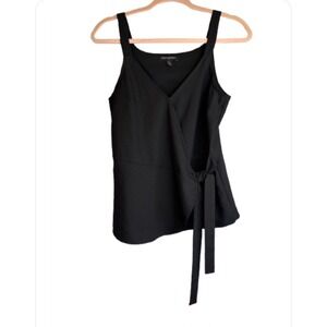 Banana Republic Women's‎  Wrap Front Tie Tank Top Black Size Small